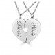 2x Srebrna verižica " Srček 2 x 1/2"