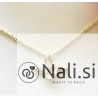 Srebrna verižica "Naš Angel" s pozlato