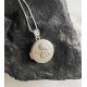 Srebrna verižica " Medaljon angel"