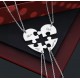 Srebrna verižica 4x " Srce puzzle"
