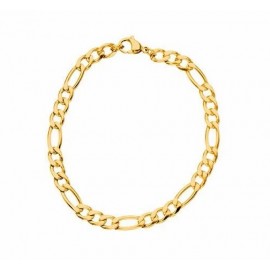 Srebrna zapestnica s pozlato moška 