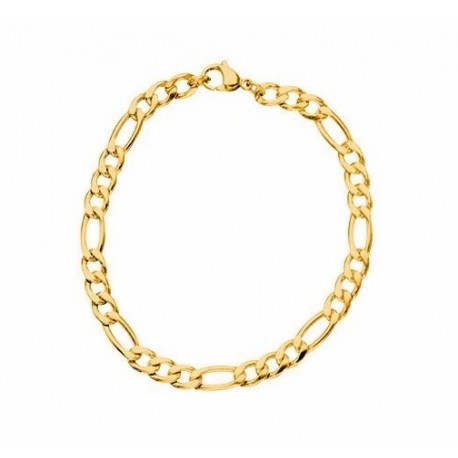 Srebrna zapestnica s pozlato moška 