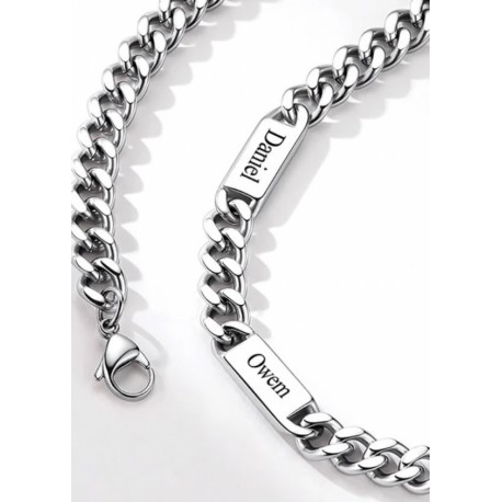 Srebrna zapestnica moška 5 mm