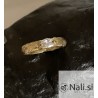 Zlat prstan "kristal - unikat"