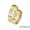 Srebrna prstana s pozlato "Nali K759-G"